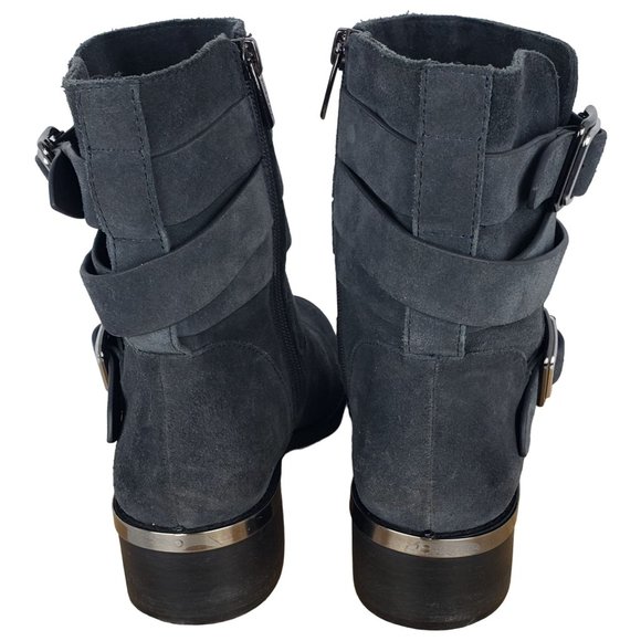 Vince Camuto Womens Size 8.5 Ankle Boot Micro Suede VC Webey Granite PEAK VERONA - Picture 4 of 9